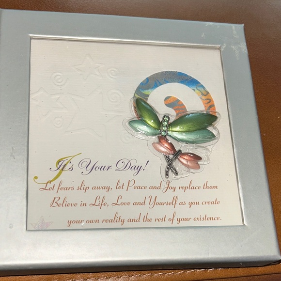 Vintage NIB 2007 Patricia Darling Dash inspirational Dragonfly brooch - Picture 1 of 2